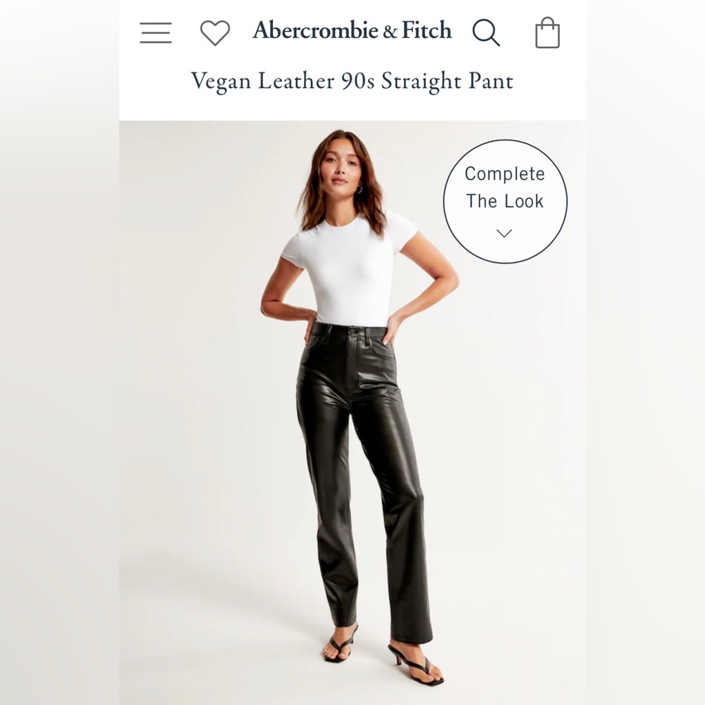 Abercrombie & Fitch Vegan Leather Pants